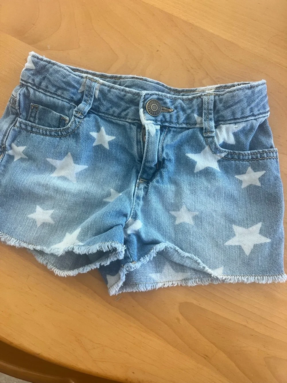 Gymboree Light Blue Star Print Denim Shorts - Picture 1 of 4